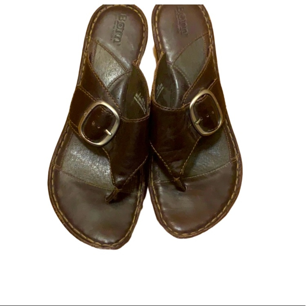 Born Brown Sandals Sz 9
